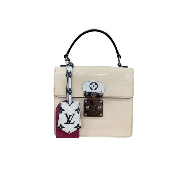 Louis Vuitton Bleecker Box Vernis Beige Pink Crossbody Bag NZ1139 - Picture 3 of 10